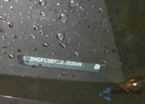 2018 Honda Civic Exl from USA, damaged, VIN 2HGFC3B7XJH352949